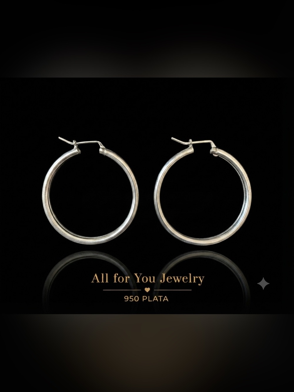 950 Sterling Silver Chunky Tube Hoop Earrings | Lightweight 1.5”